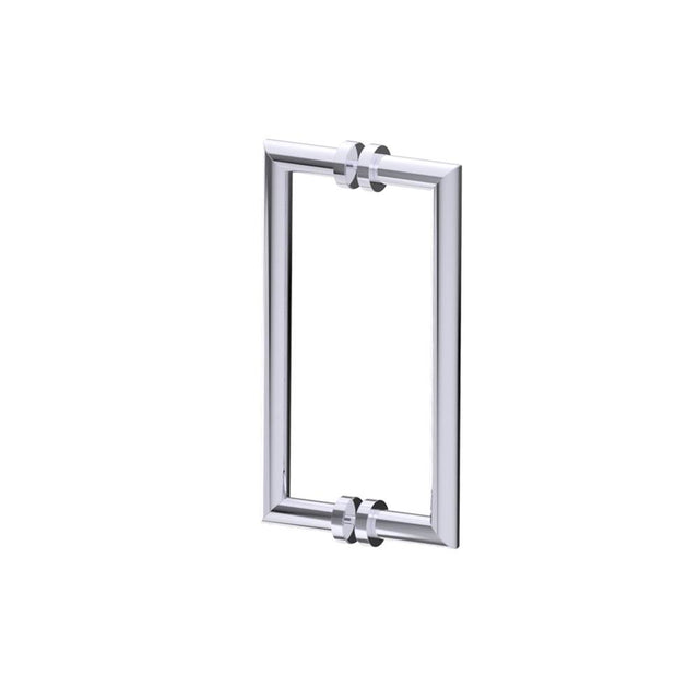Kartners - OSLO - 12-inch Double Shower Door Handle-Polished Chrome - Polished Chrome
