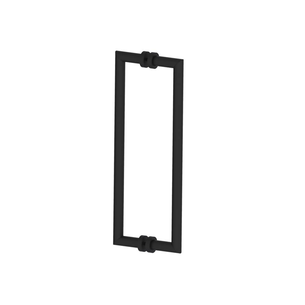 Kartners - OSLO - 18-inch Double Shower Door Handle-Matte Black - Matte Black