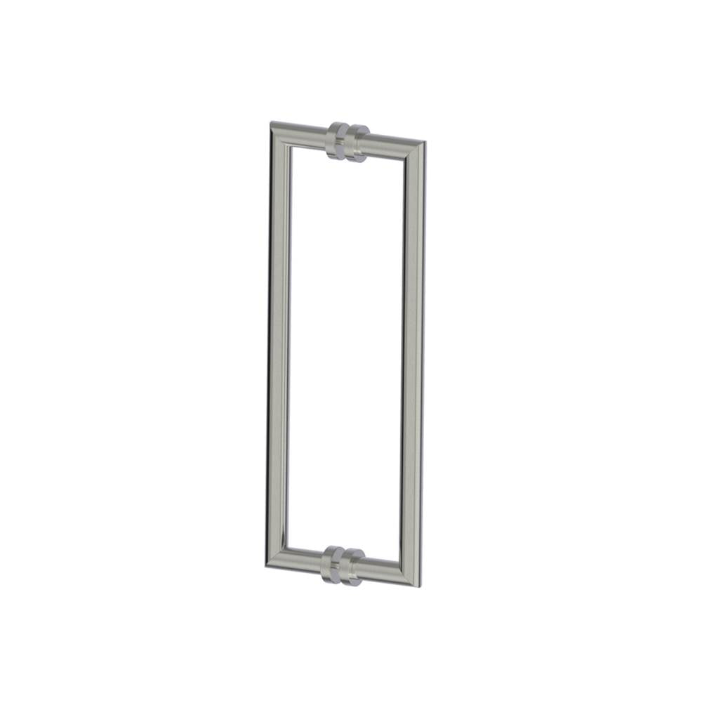 Kartners - OSLO - 18-inch Double Shower Door Handle-Brushed Nickel - Brushed Nickel