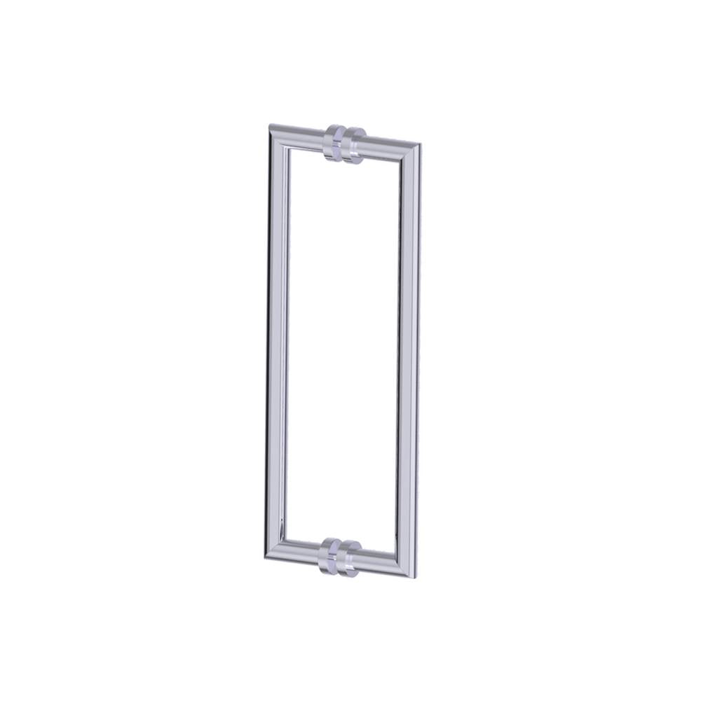 Kartners - OSLO - 18-inch Double Shower Door Handle-Polished Chrome - Polished Chrome