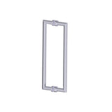 Kartners - OSLO - 18-inch Double Shower Door Handle-Polished Chrome - Polished Chrome