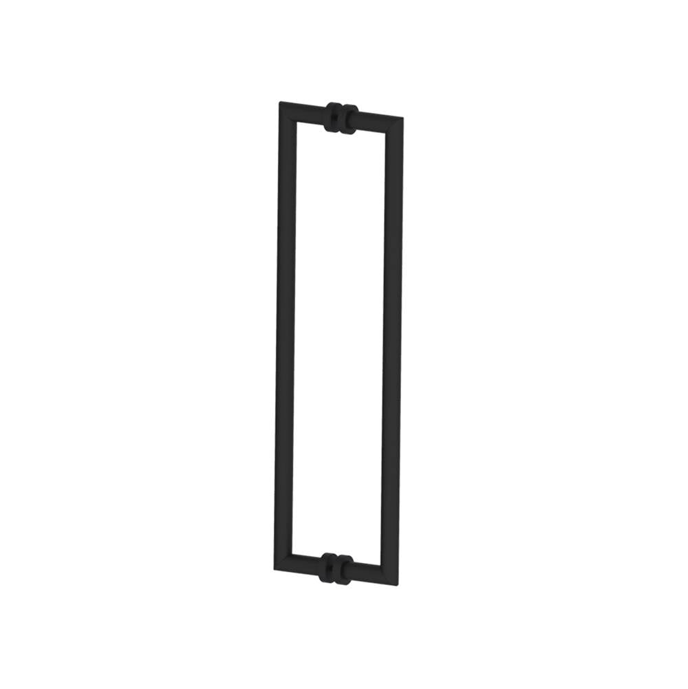 Kartners - OSLO - 24-inch Double Shower Door Handle-Matte Black - Matte Black