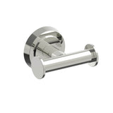 Kartners - SOFIA - Double Prong Robe Hook-Polished Nickel - Polished Nickel