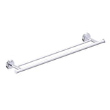 Kartners - SOFIA - 24-inch Double Bathroom Towel Bar-Polished Chrome - Polished Chrome