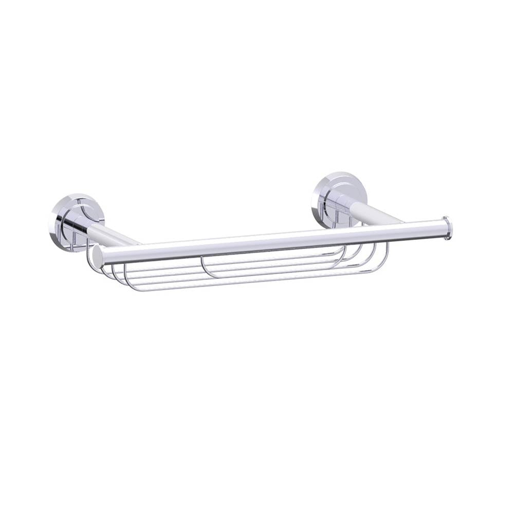 Kartners - SOFIA - Towel Basket-Polished Chrome - Polished Chrome