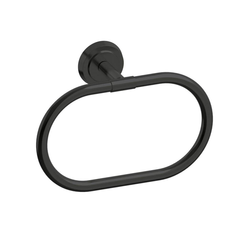 Kartners - SOFIA - Towel Ring-Matte Black - Matte Black