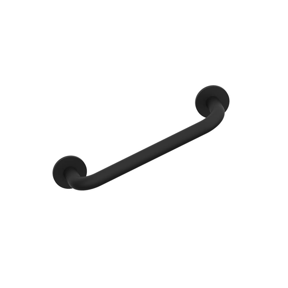 Kartners - NICE - 9-inch Bathroom Towel Bar-Matte Black - Matte Black