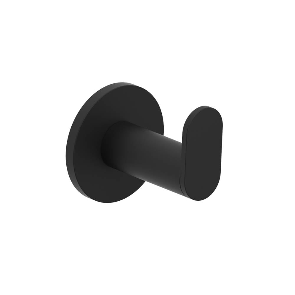 Kartners - NICE - Classic Robe Hook-Matte Black - Matte Black