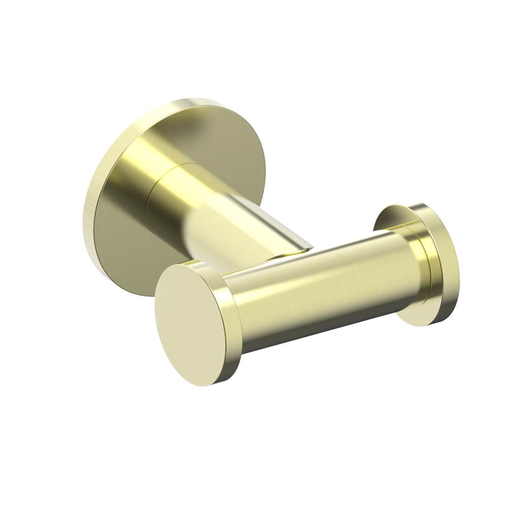 Kartners - NICE - Double Prong Robe Hook-Brushed Bronze - Brushed Bronze