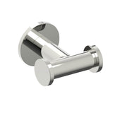 Kartners - NICE - Double Prong Robe Hook-Polished Nickel - Polished Nickel