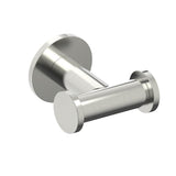 Kartners - NICE - Double Prong Robe Hook-Brushed Nickel - Brushed Nickel