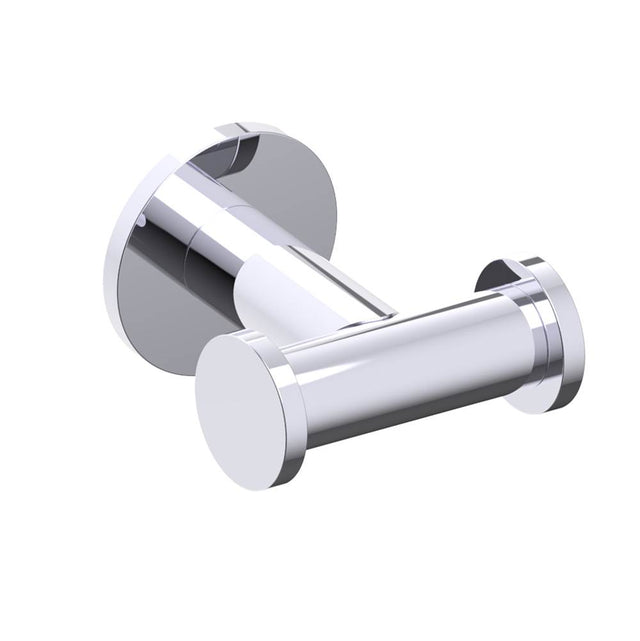 Kartners - NICE - Double Prong Robe Hook-Polished Chrome - Polished Chrome