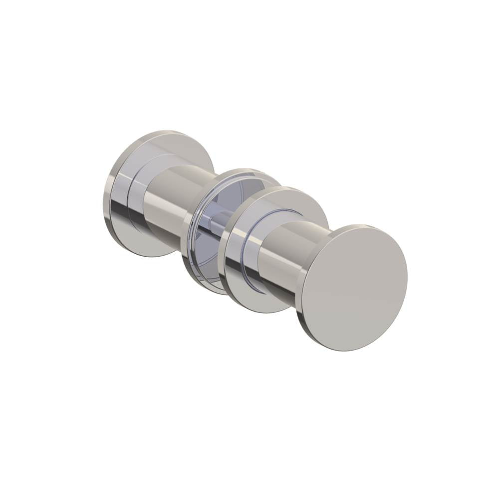 Kartners - NICE - Double Shower Door Handle-Brushed Nickel - Brushed Nickel