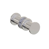 Kartners - NICE - Double Shower Door Handle-Brushed Nickel - Brushed Nickel