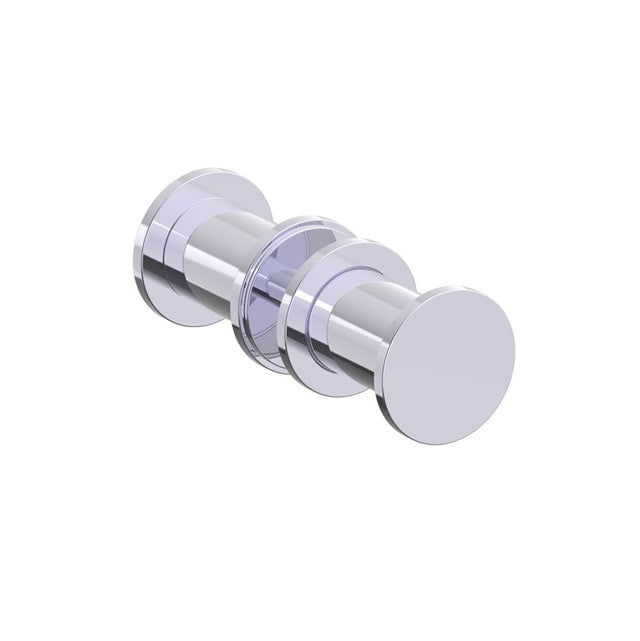 Kartners - NICE - Double Shower Door Handle-Polished Chrome - Polished Chrome