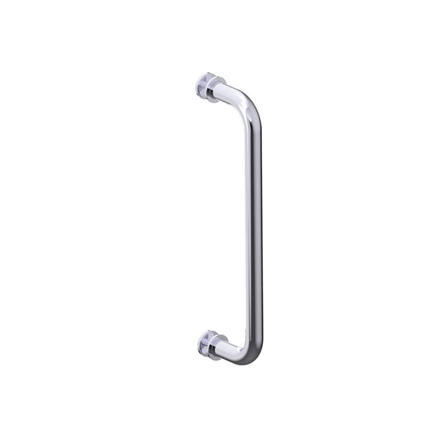 Kartners - NICE - 12-inch Single Shower Door Handle-Polished Chrome - Polished Chrome