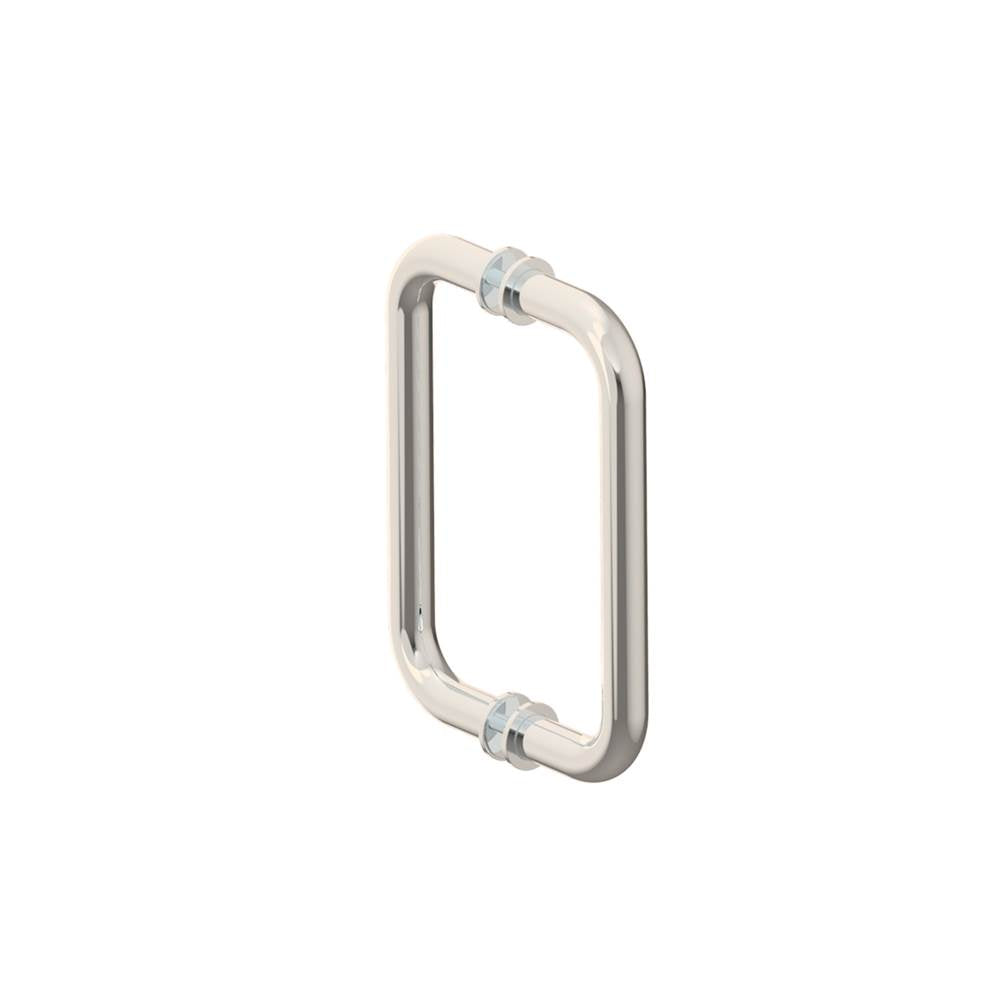 Kartners - NICE - 8-inch Double Shower Door Handle-Brushed Nickel - Brushed Nickel