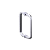 Kartners - NICE - 8-inch Double Shower Door Handle-Polished Chrome - Polished Chrome