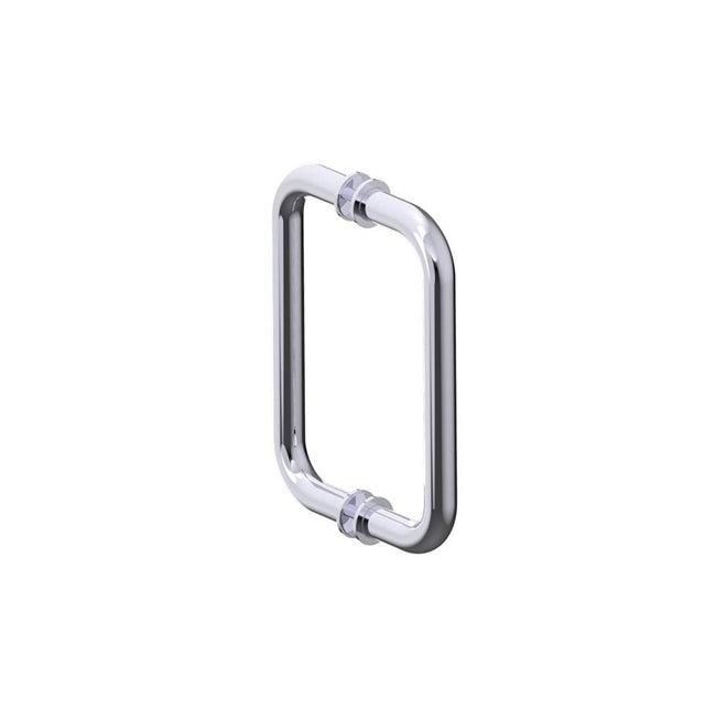 Kartners - NICE - 8-inch Double Shower Door Handle-Polished Chrome - Polished Chrome