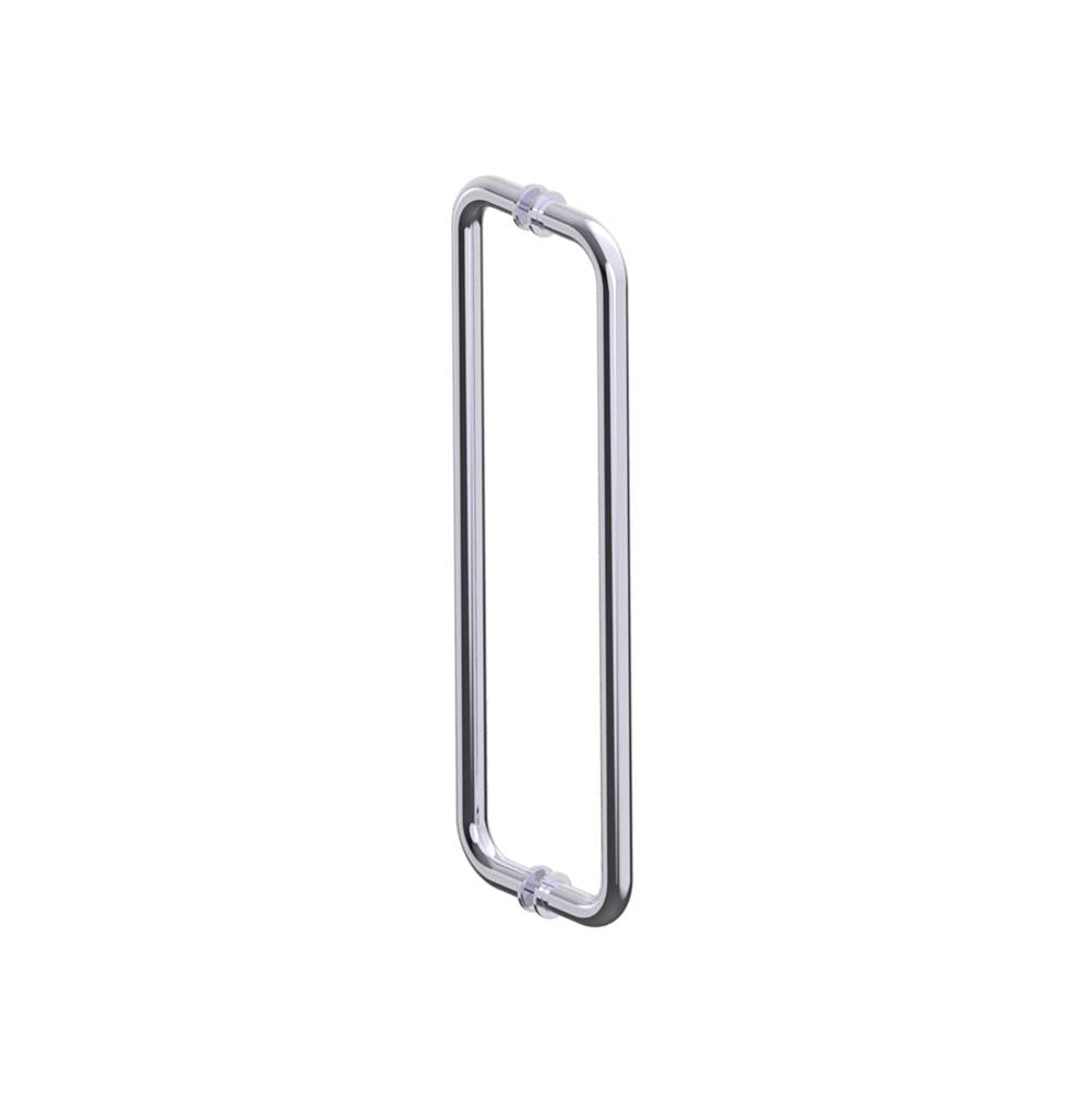 Kartners - NICE - 18-inch Double Shower Door Handle-Polished Chrome - Polished Chrome