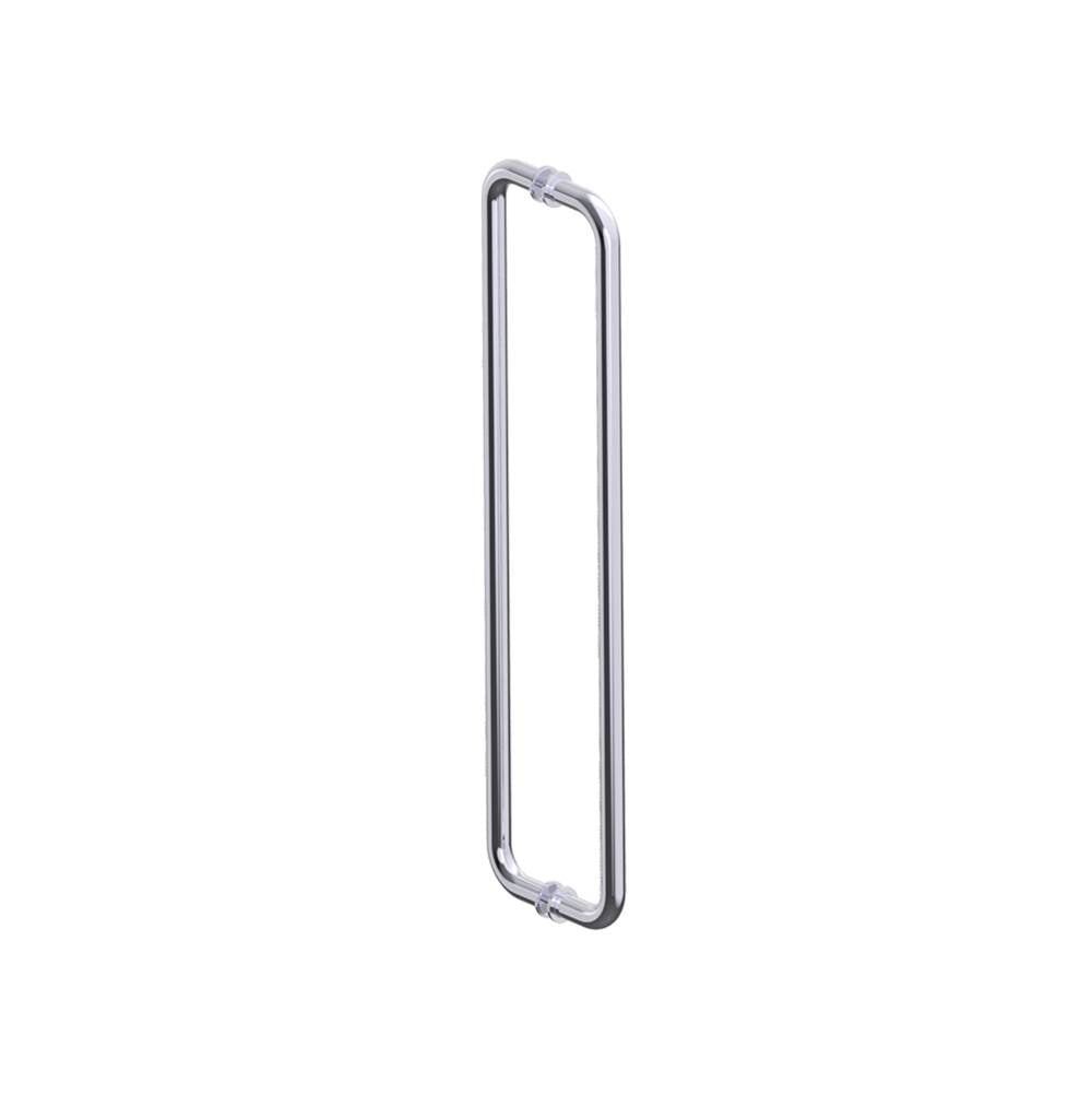 Kartners - NICE - 24-inch Double Shower Door Handle-Polished Chrome - Polished Chrome