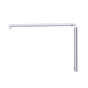 Kartners - SEVILLE - 12-inch x 18-inch Offset Shower Door Handles -Polished Chrome - Polished Chrome
