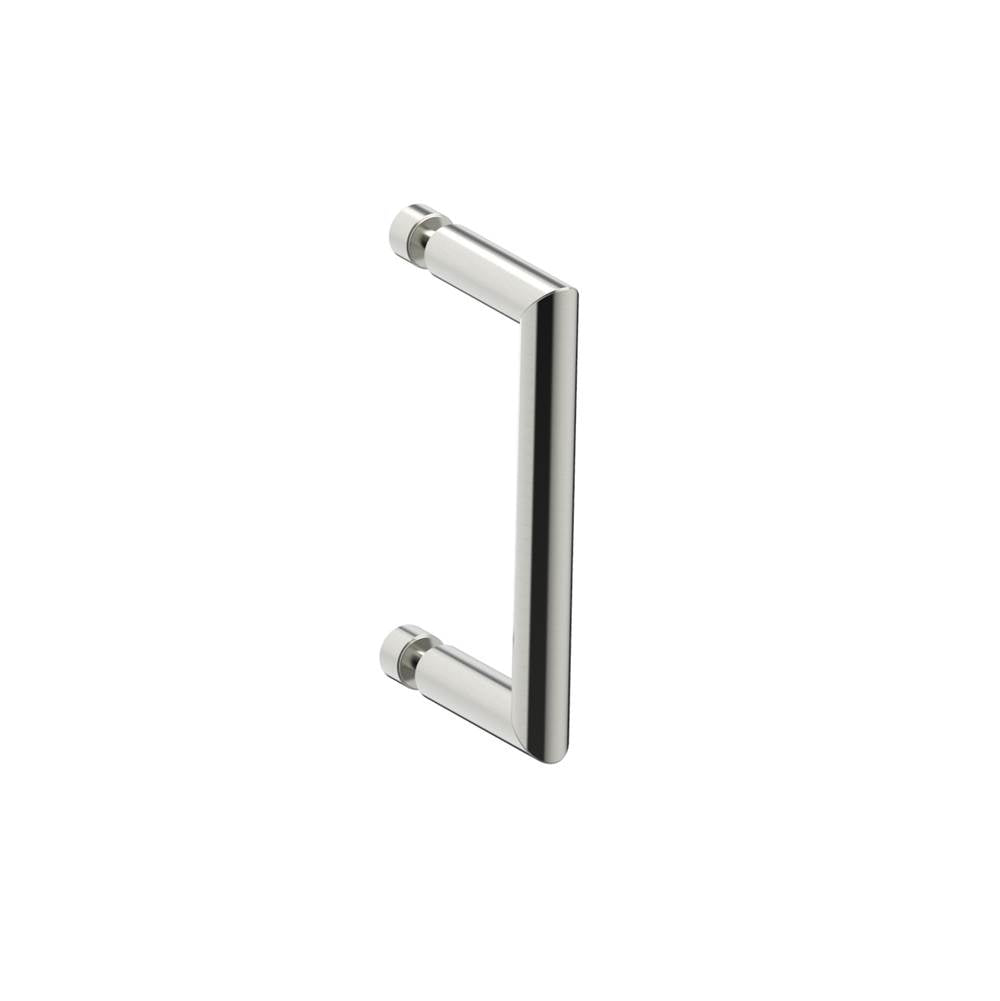 Kartners - SEVILLE - 6-inch Single Shower Door Handle-Brushed Nickel - Brushed Nickel