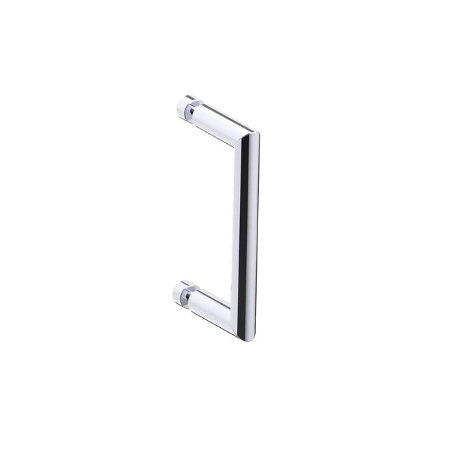 Kartners - SEVILLE - 6-inch Single Shower Door Handle-Polished Chrome - Polished Chrome