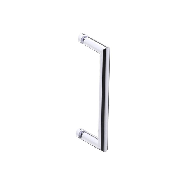 Kartners - SEVILLE - 8-inch Single Shower Door Handle-Polished Chrome - Polished Chrome
