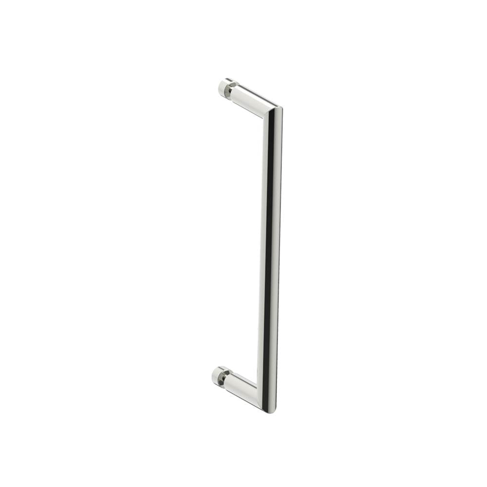 Kartners - SEVILLE - 12-inch Single Shower Door Handle-Polished Nickel - Polished Nickel