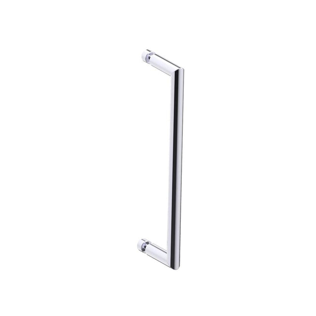 Kartners - SEVILLE - 12-inch Single Shower Door Handle-Polished Chrome - Polished Chrome