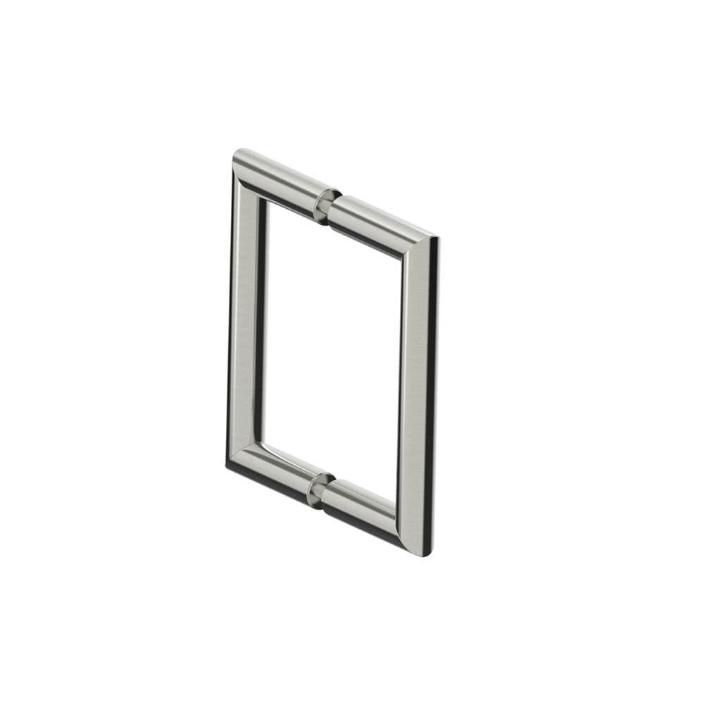 Kartners - SEVILLE - 6-inch Double Shower Door Handle-Brushed Nickel - Brushed Nickel