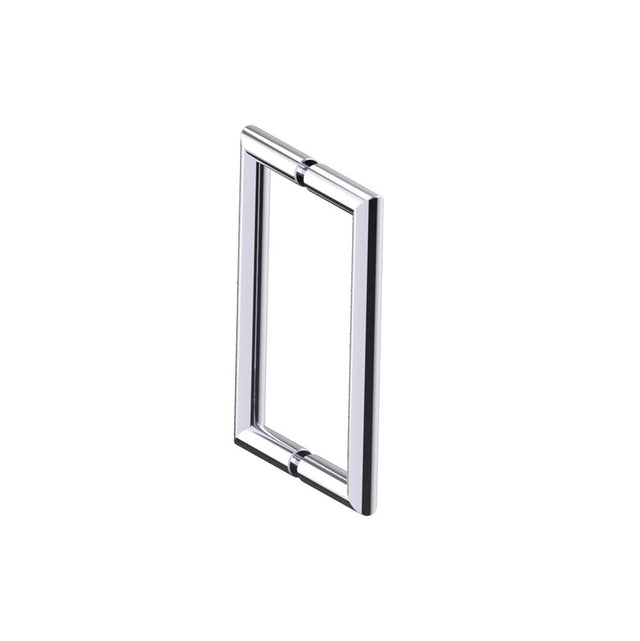 Kartners - SEVILLE - 8-inch Double Shower Door Handle-Polished Chrome - Polished Chrome