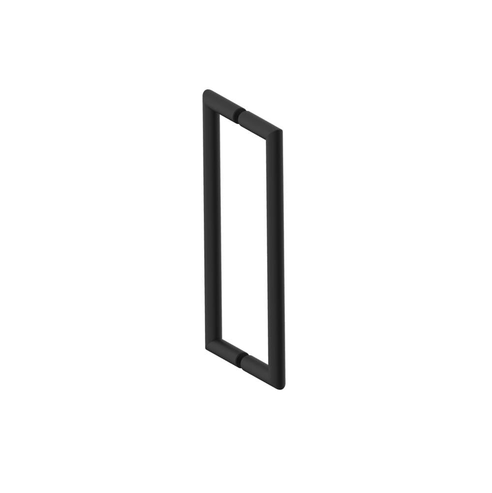 Kartners - SEVILLE - 12-inch Double Shower Door Handle-Matte Black - Matte Black