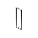 Kartners - SEVILLE - 12-inch Double Shower Door Handle-Brushed Nickel - Brushed Nickel