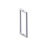 Kartners - SEVILLE - 12-inch Double Shower Door Handle-Polished Chrome - Polished Chrome