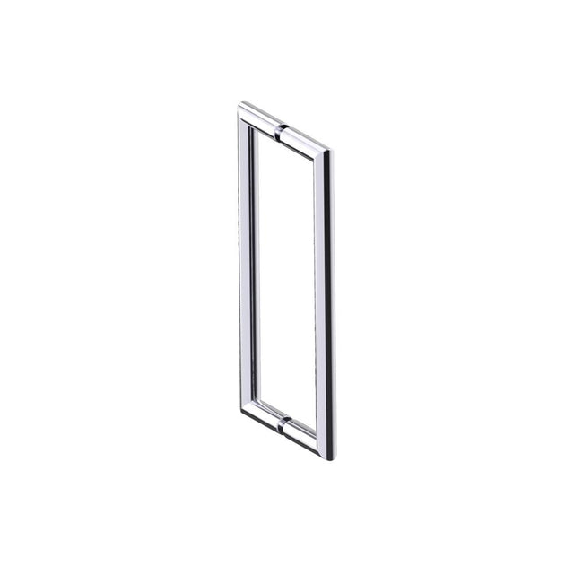 Kartners - SEVILLE - 12-inch Double Shower Door Handle-Polished Chrome - Polished Chrome