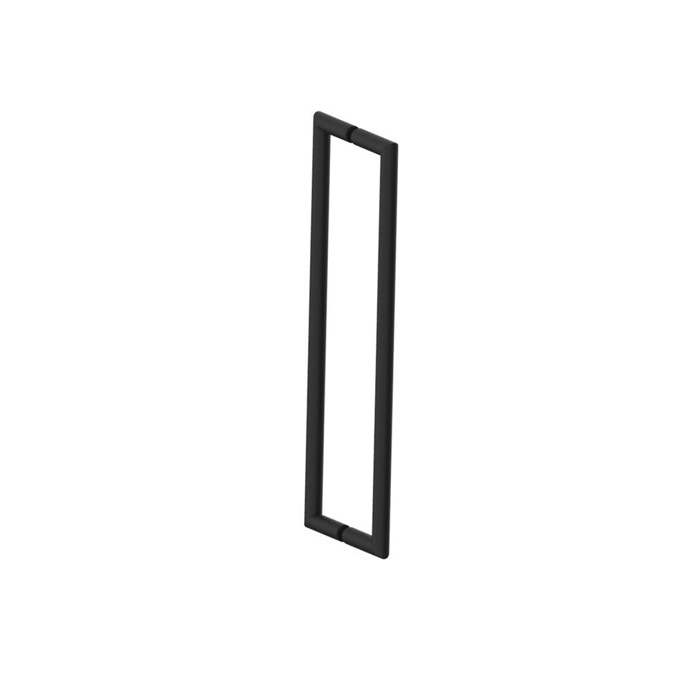 Kartners - SEVILLE - 18-inch Double Shower Door Handle-Matte Black - Matte Black
