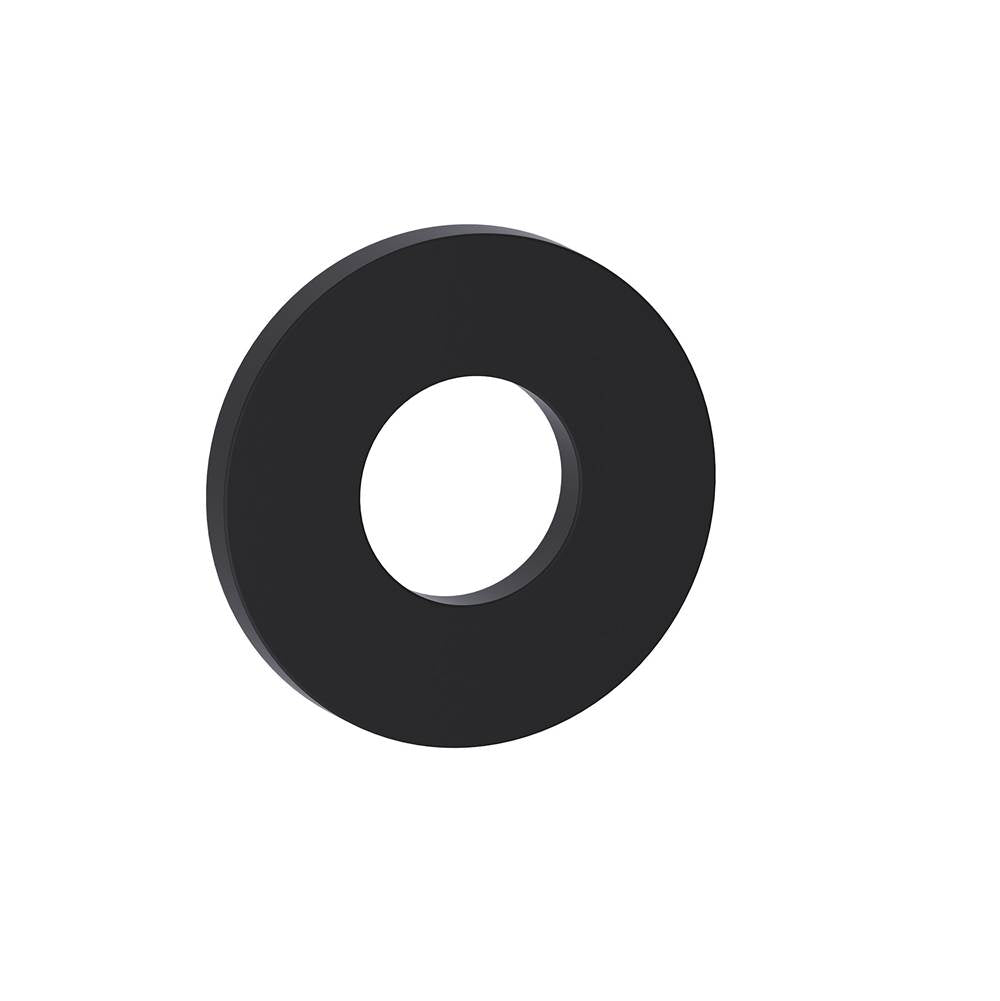 Kartners - SEVILLE -  Round Large Rosette-Matte Black - Matte Black