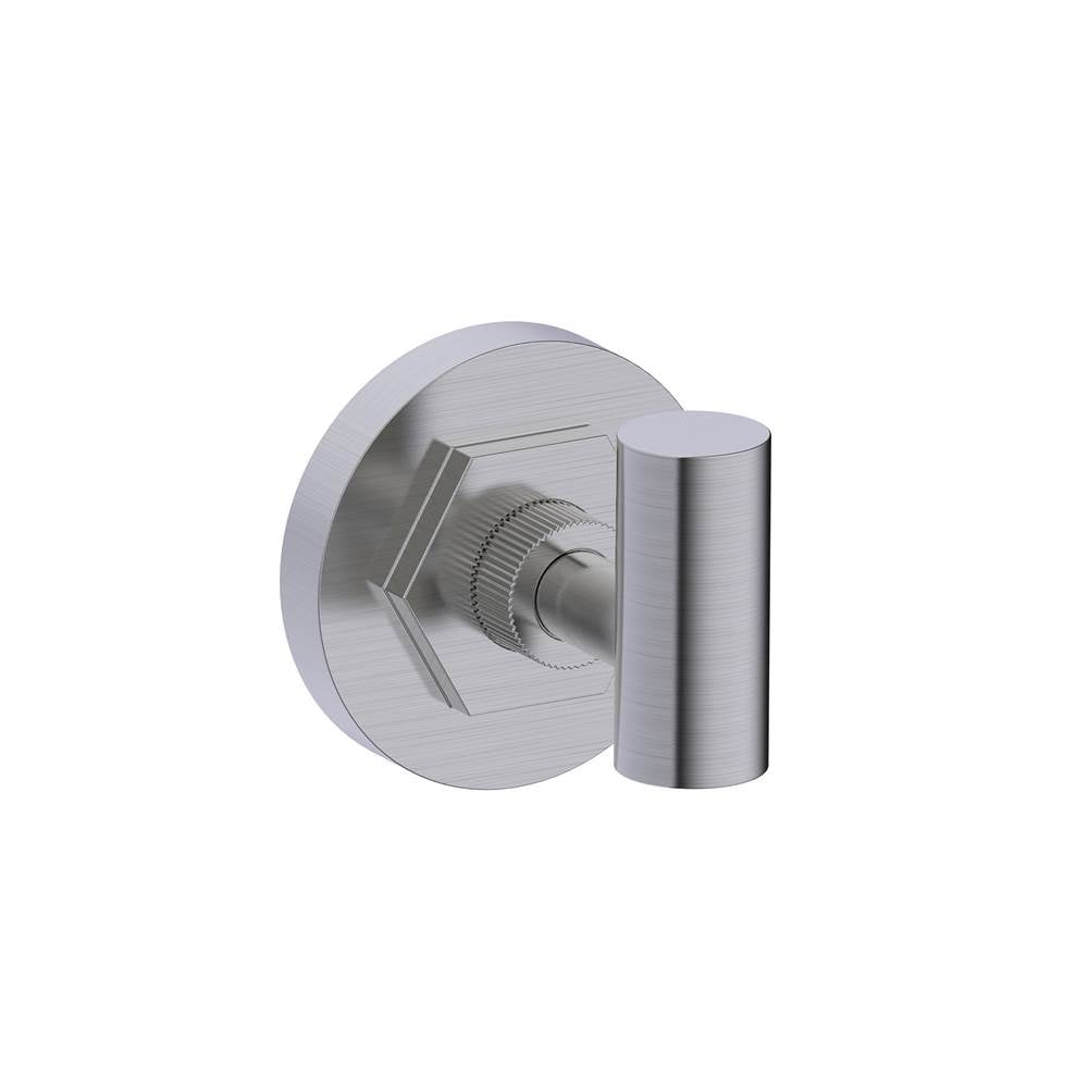 Kartners - WINDSOR - Robe Hook-Brushed Nickel - Brushed Nickel
