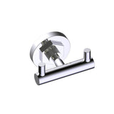 Kartners - WINDSOR - Double Prong Robe Hook-Polished Nickel - Polished Nickel