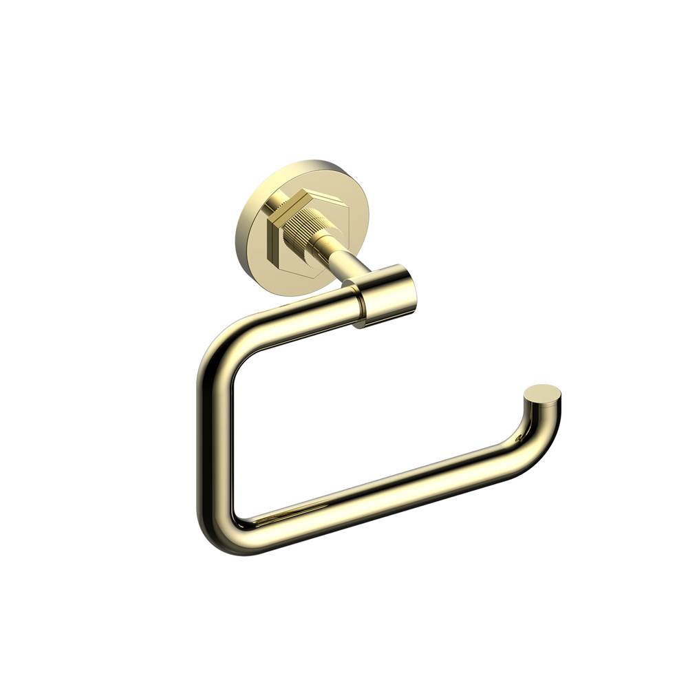 Kartners - WINDSOR - Drop Toilet Paper Holder-Unlacquered Brass - Unlacquered Brass
