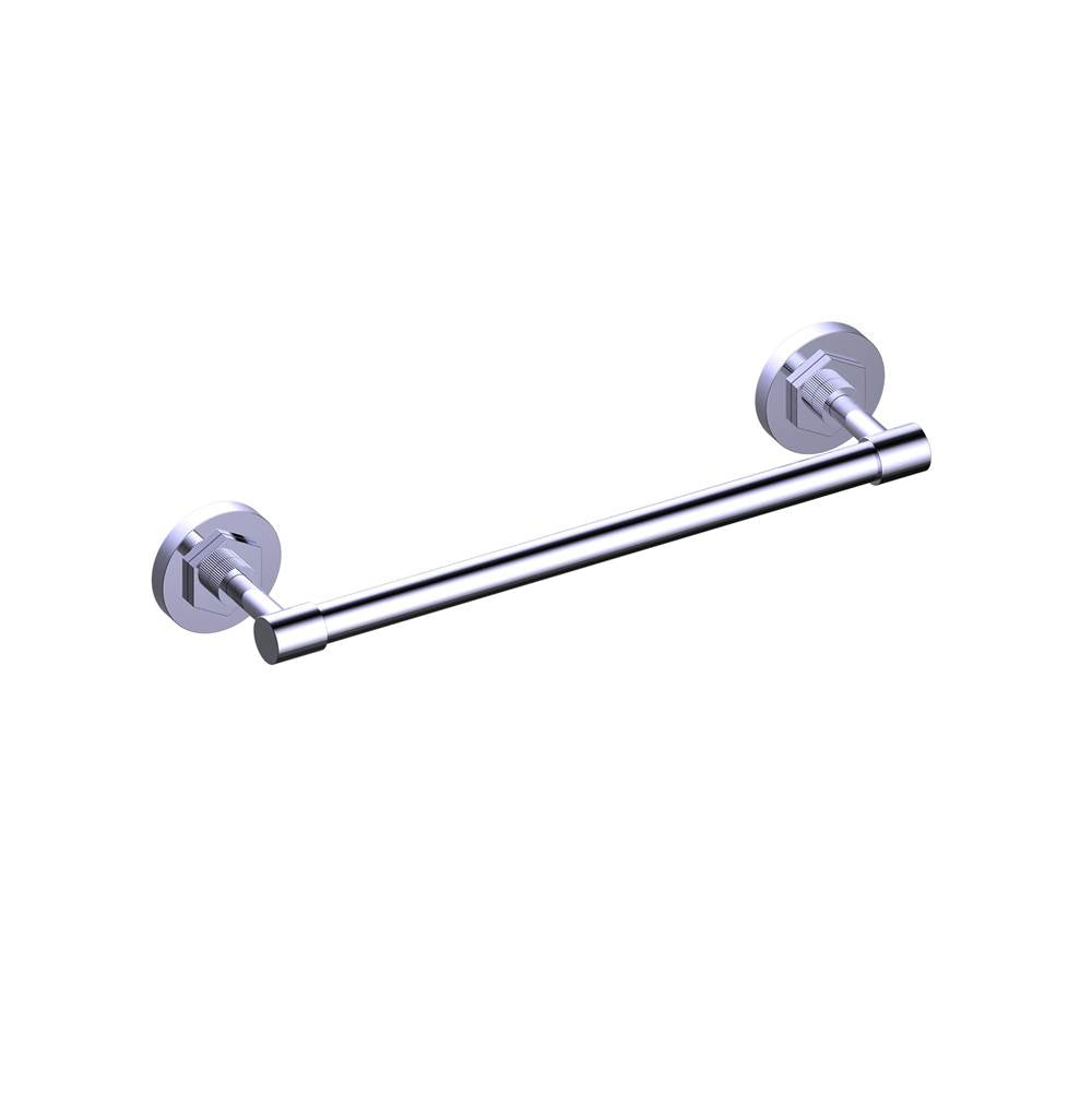 Kartners - WINDSOR - 18-inch Bathroom Towel Bar-Polished Chrome - Polished Chrome