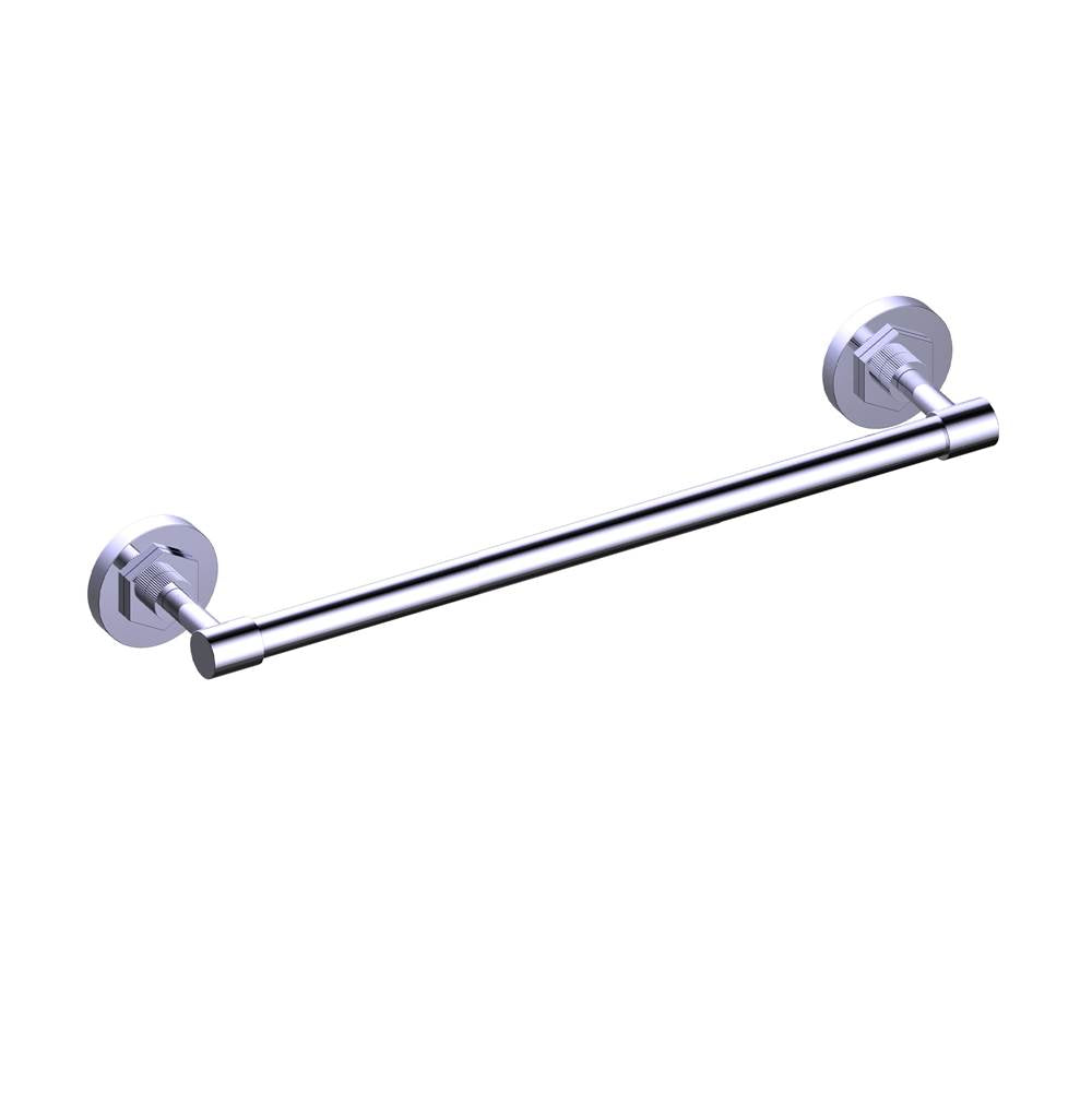 Kartners - WINDSOR - 24-inch Bathroom Towel Bar-Polished Chrome - Polished Chrome