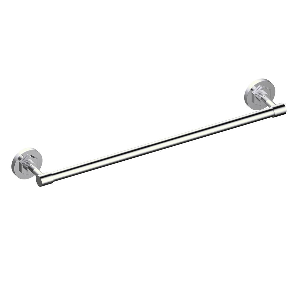 Kartners - WINDSOR - 30-inch Bathroom Towel Bar-Polished Nickel - Polished Nickel