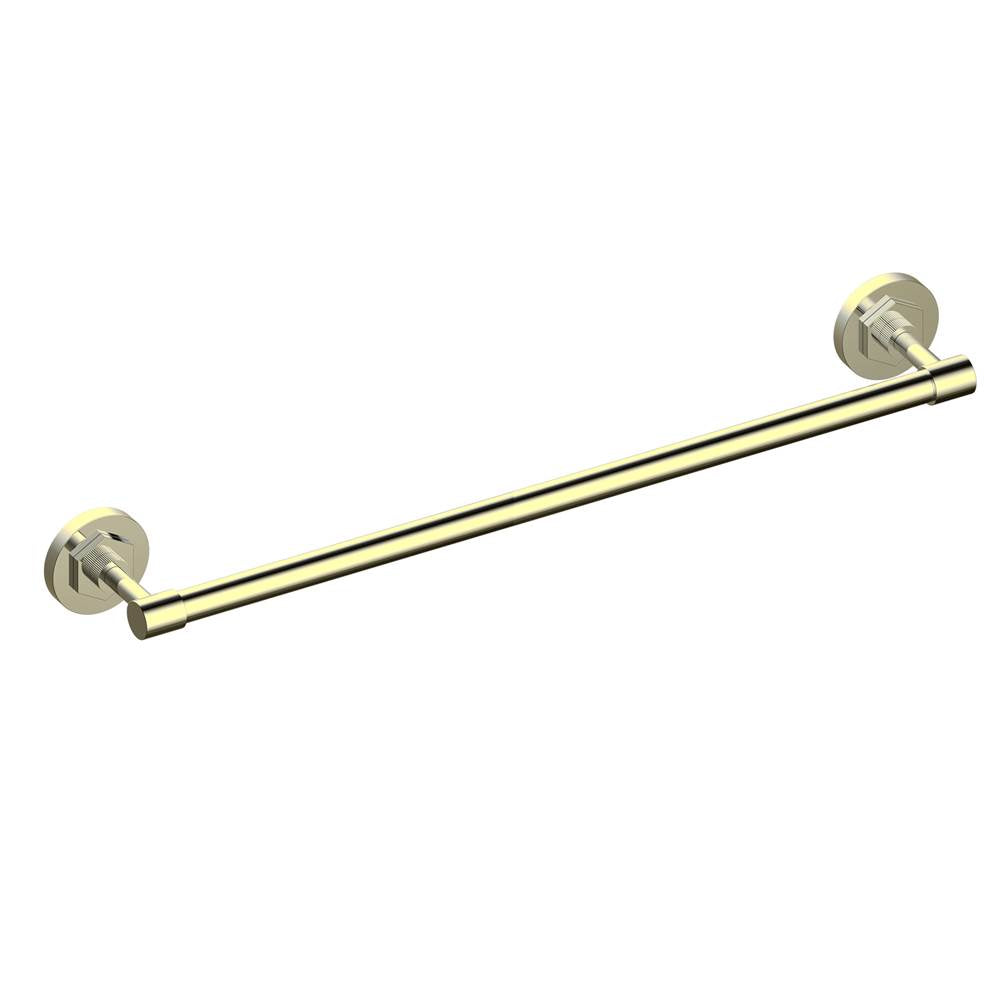 Kartners - WINDSOR - 30-inch Bathroom Towel Bar-Unlacquered Brass - Unlacquered Brass