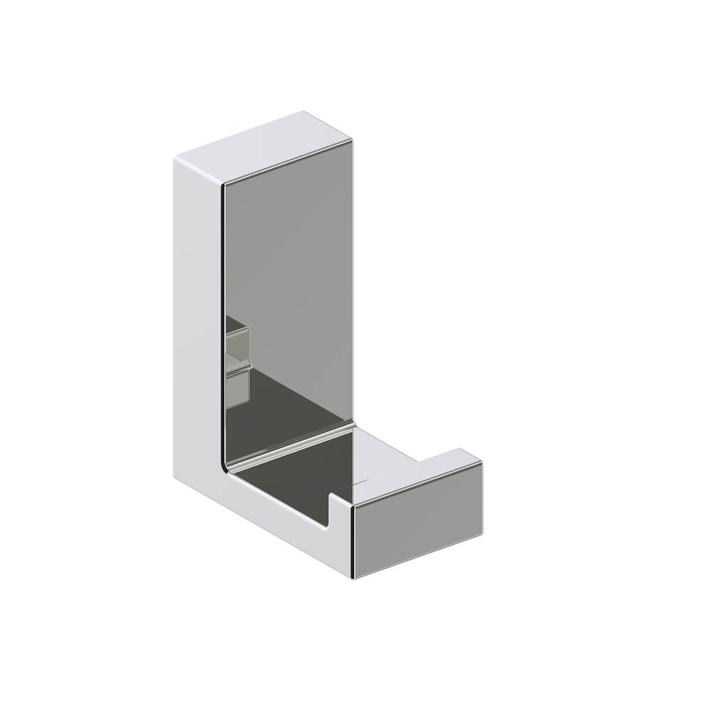 Kartners - BERLIN - Single Prong Robe Hook (L-shaped) -Polished Nickel - Polished Nickel