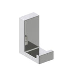 Kartners - BERLIN - Single Prong Robe Hook (L-shaped) -Polished Nickel - Polished Nickel