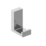 Kartners - BERLIN - Single Prong Robe Hook (L-shaped) -Brushed Nickel - Brushed Nickel