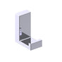 Kartners - BERLIN - Single Prong Robe Hook (L-shaped) -Polished Chrome - Polished Chrome